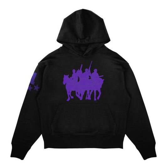 Purple horse hoodie