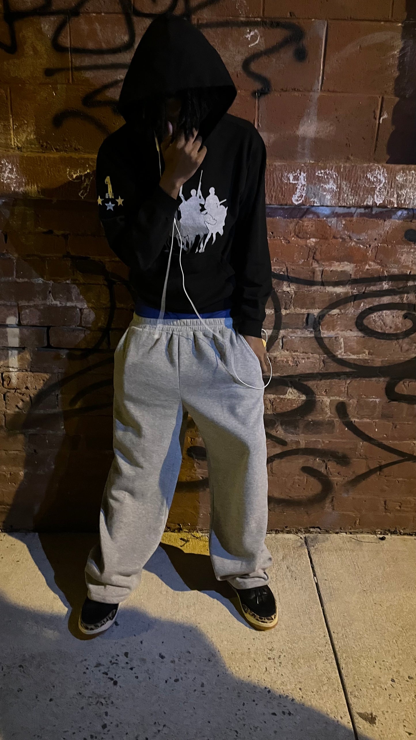 Silver horse hoodie