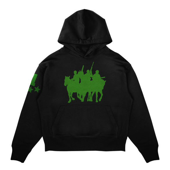 Green horse hoodie