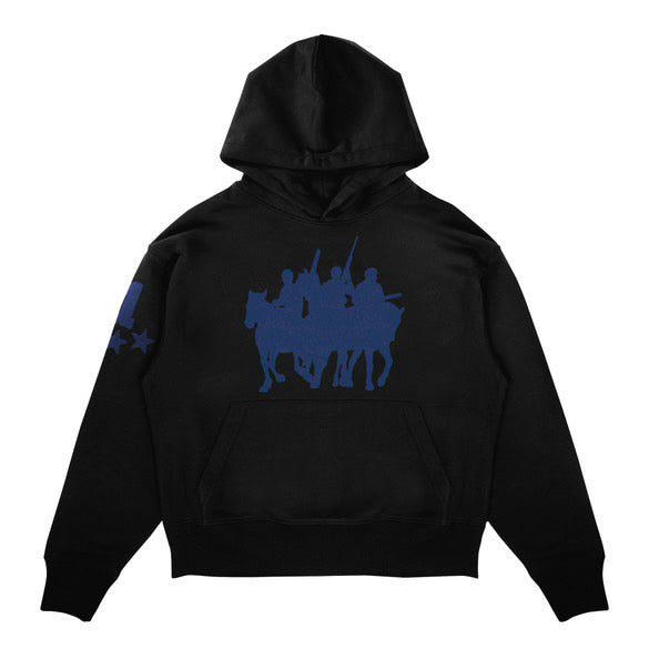 Blue horse hoodie