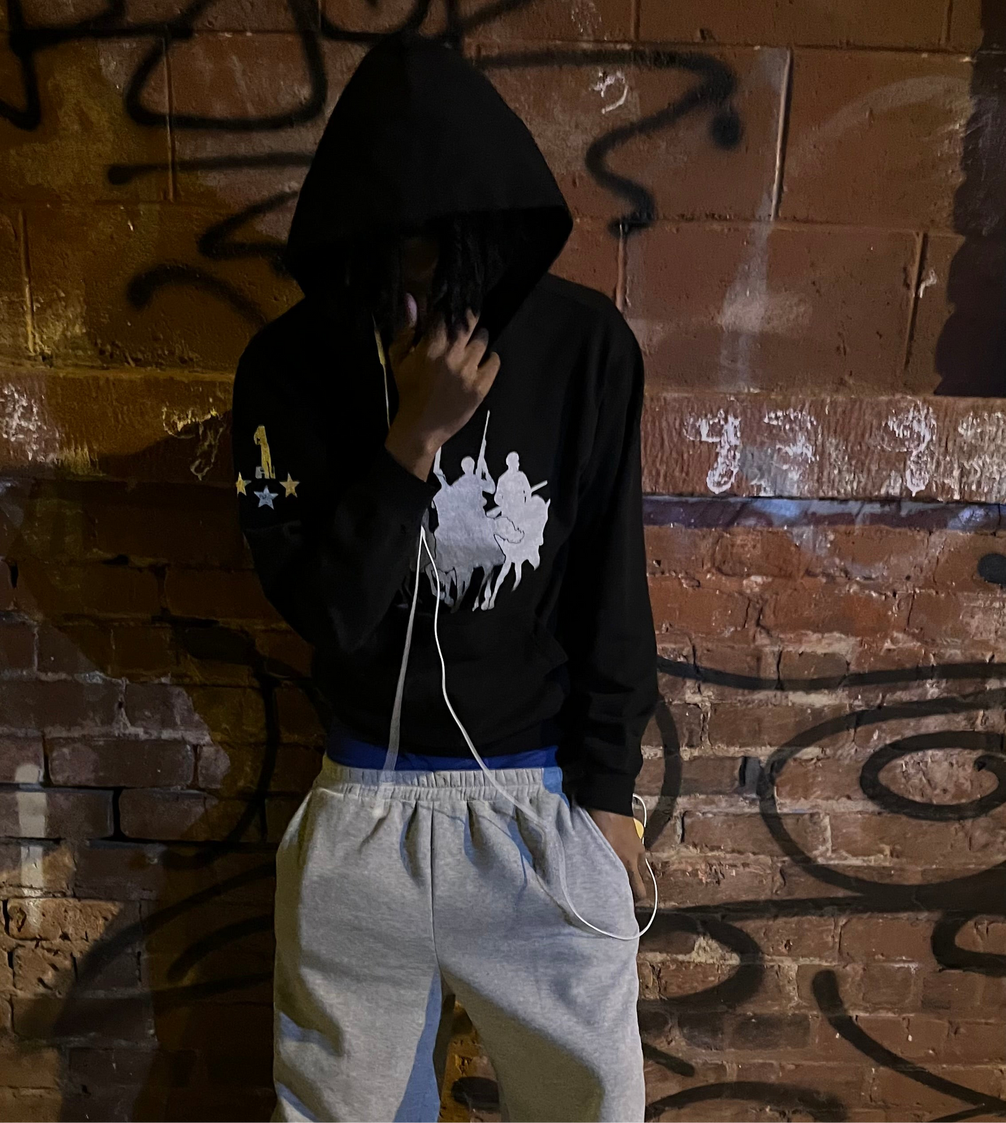 Silver horse hoodie